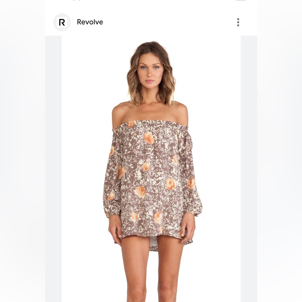 *Sold For Love & Lemons Wilson Mini Dress in Rose Acid Wash size small
